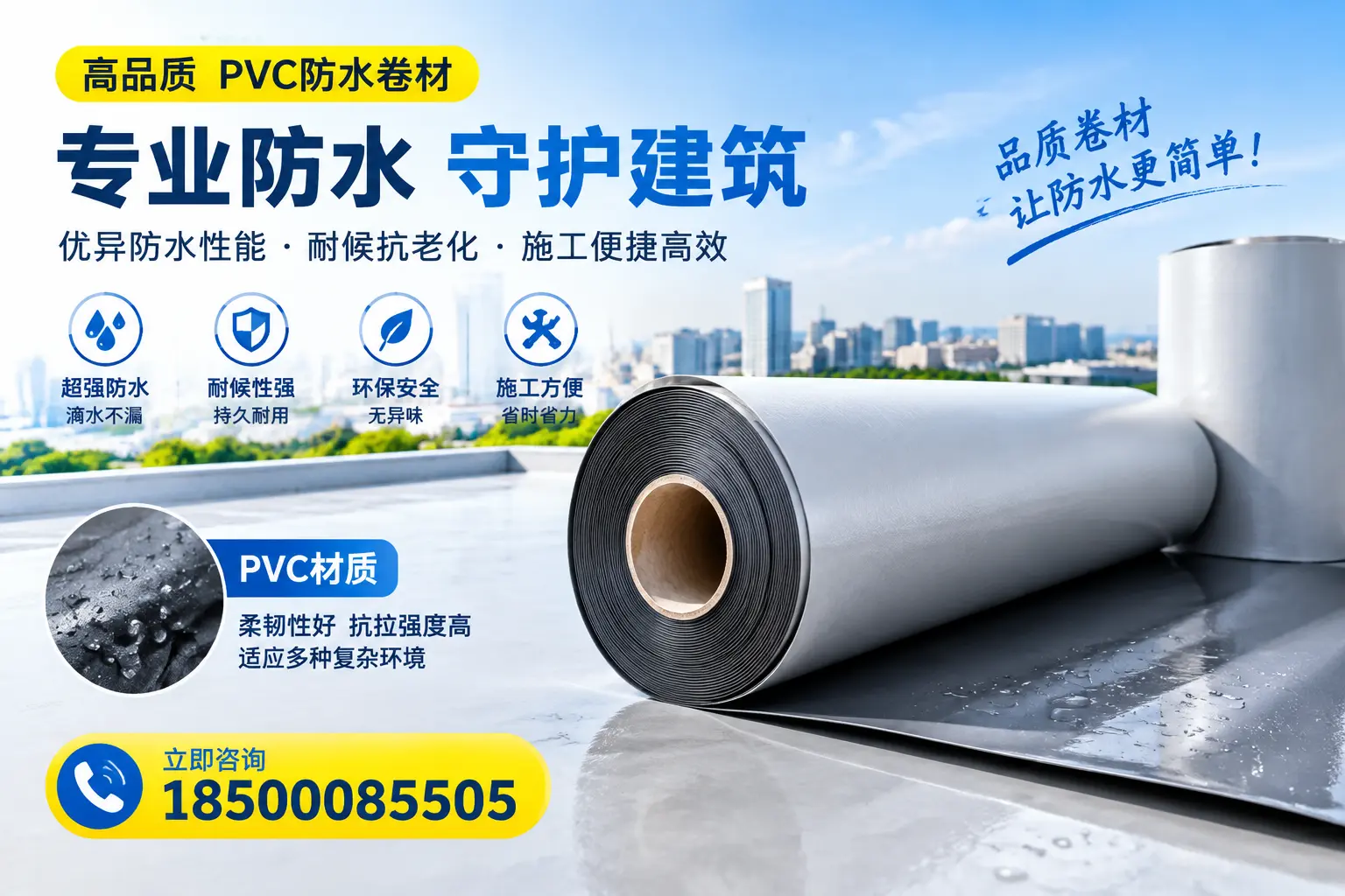 PVC防水卷材的安全性分析,萍乡居民需了解的知识